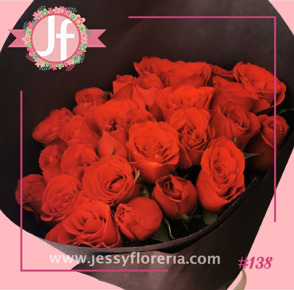 Ramo redondo de 24 rosas rojas - Envíos GRATIS Mismo día 2 a 4 Hrs