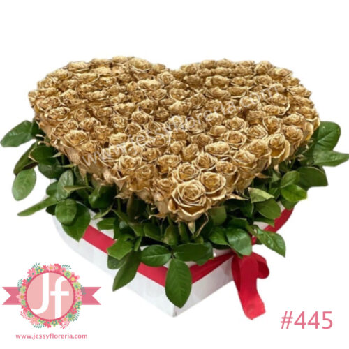 445-corazon-con-100-rosas-doradas