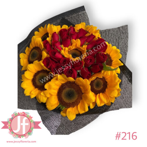 216-ramo-de-24-rosas-y-10-girasoles