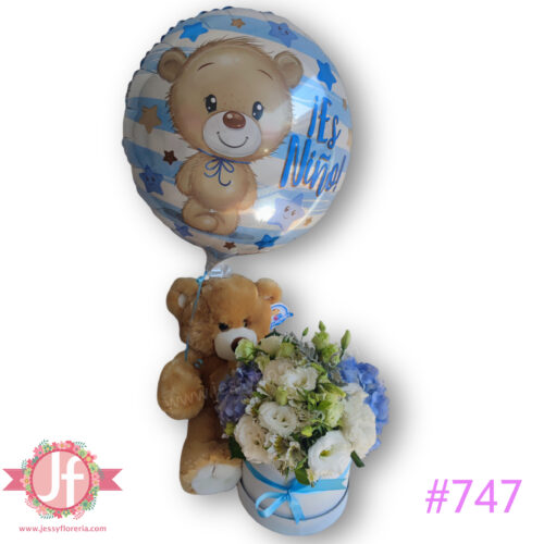 747-caja-chica-hortensias-y-lisianthus-oso-peluche-y-globo